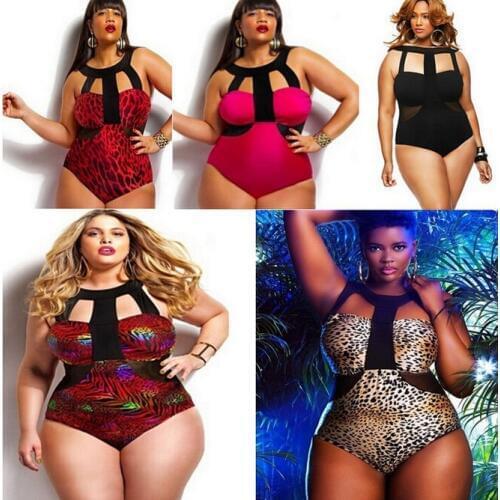 Sexy plus size swimwear 1 Piece bathing suits women large size Swimming suit, one piece swimsuit Free shipping