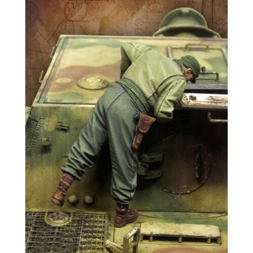 1/35 ancient us infantry check (NO CAR )Resin figure Model kits Miniature gk Unassembly Unpainted