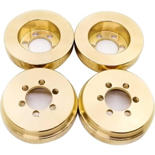 4 PCS VP Wheel Weight Copper Heavy Duty Internal Wheel Rims Hub For 1:10 RC Car SCX10 TRX4 Economical