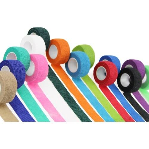 5cm * 4.5m Self-adhesive Elastic Bandage Color Sports Tape Elastoplastic Emergency Wrist Tape First Aid Kit Knee Support Pad