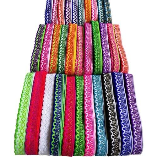 7M/roll Vintage Lace Fabric Accessories Ribbon DIY Curtain Garment Accessories