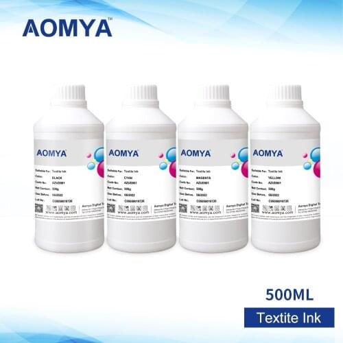 Aomya 4x500ml Digital Textile Ink for Epson R280 R290 R330 L800 L801 L805 L1800 1390 1400 1410 R1800 R1900/2000 F2000 DTG Ink