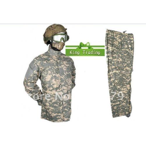 Army Military ACU Camouflage Tactical Uniform Combat BDU Suit Battlefield Clothes Mens Airsoft Paintball Hunting Clothing 5.0