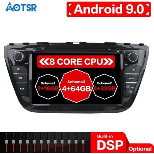 Max 64GB Android 9 Car GPS navigation For Suzuki SX4/S Cross 2014+ multimedia car DVD player headunit radio tape recorder stereo