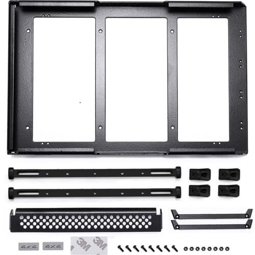 RC Car Metal Luggage Rack Carrier Roof Rack For 1:10 Wrangler TRX4 Bronco TRX6 Benz C Series