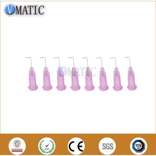 Free Shipping 100pcs 90 Degree Bent Dispensing Needle Tips Glue Sealants 30G Needle Blunt Tips Glue Adhesive Dispenser Needles