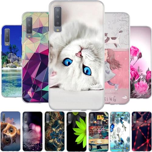TPU Case For Samsung Galaxy A7 2018 Case Cartoon 3D Print For Samsung A7 A750 Coque Silicone For Samsung a7 A750F Funda Capa