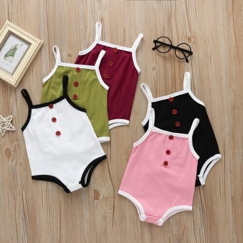 Baby Siamese Romper Sleeveless Newborn Baby 0-3 Years Old Baby Climbing Suit Baby Girl Romper