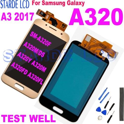 For Samsung Galaxy A3 2017 Display A320 SM-A320F A320M/DS A320Y A320M A320FD A320FL LCD Touch Screen Panel Digitizer Assembly