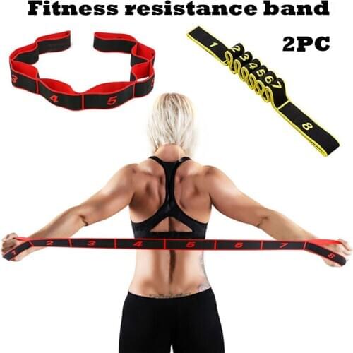 Yoga fitness resistance band tension band stretching exercise training elastic rubber band