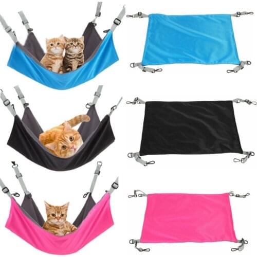 Cat Hammock Chair Hanging Bed Cat Litter Cat Tent Swing Waterproof Plus Velvet Warm Both Sides Cat Bed Small Pet Supplies