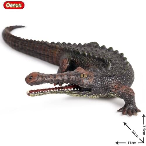 Oneux Wild Animal Model Toys Crocodile Lifelike Simulation Animal Action Figures for Kid Xmas Gift