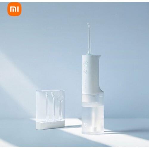 Xiaomi Mijia Oral Irrigator Dental water jet 200ml 4 model USB Rechargeable Teeth whitening water flosser Teeth Cleaner+4 Jet