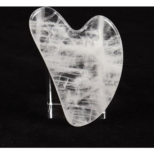 Rock Quartz Face Massager Natural Crystal Mineral Skin Care Wrinkle Facial Tapes Health Gouache Massage Scraper Beauty Products