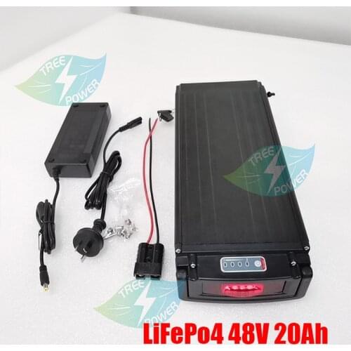 48v 20ah lithium ion battery 20AH li ion battery BMS for ebike 1500W scooter citycoco + 3A Charger