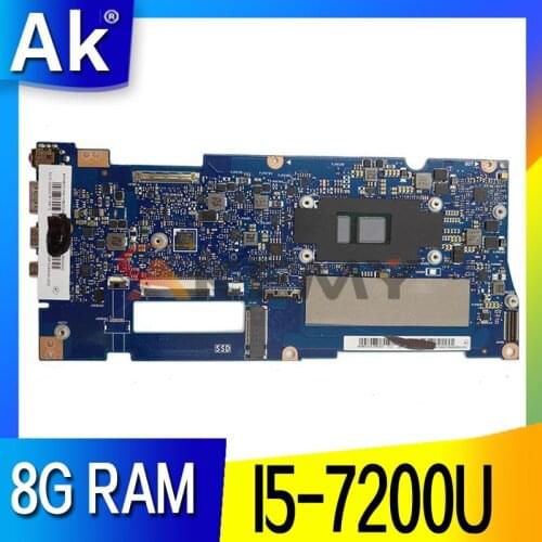 Akemy UX330UAR Laptop motherboard For ASUS UX330UAR UX330UA UX330U U3000U Mainboard i5-7200U 8G RAM