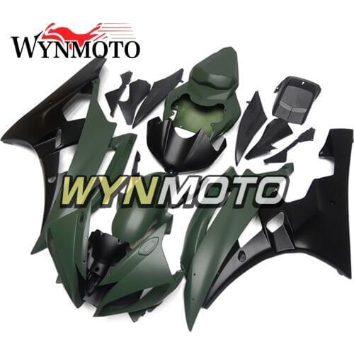 Complete Fairings Kit For Yamaha R6 2006-2007 06 07 Year Injection ABS Plastics Bodywork Motorcycle Army Green Full Cowlings New