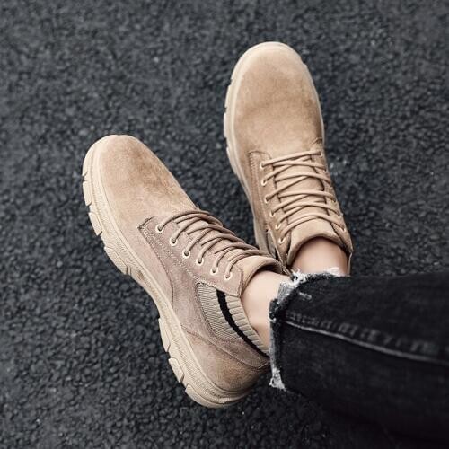 Boots sale casual breathable leather 2020 leisure sports fashion men new causal for sneakers flat Casual mens hot black shoes
