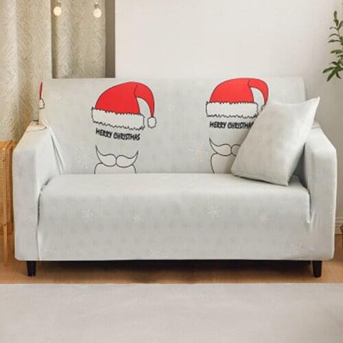 Christmas Sofa Cover Elastic Slipcover All-Inclusive Anti-slip Sofa Covers Towel 1/2/3/4 Seaters Choice for Living Room