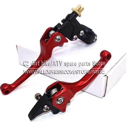 Clutch Brake Folding Lever Aluminum Alloy Fit For ASV F3 Series 1ST Universal Dirt Bike Pit bike Motorcycle KXF CRF YFZ KLX