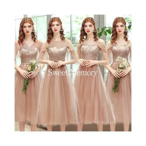 SW075 Bride Sister Group Bridesmaid Dresses Sweet Memory Female Fairy Performance Photography Wedding Prom Party Robe De Soiree