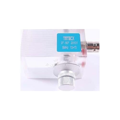 TMTeck Angle Tunable Probe Transducer for Ultrasonic Flaw Detector 5MHz 13*13mm Variable Angle probe