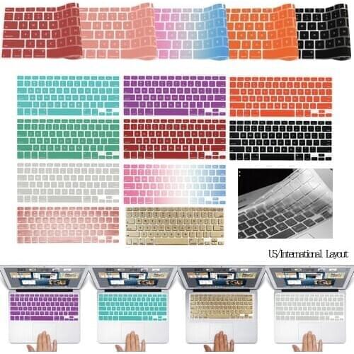 Laptop Keyboard Cover Protector for Macbook Air 11 A1370 A1465 US Silicone Soft Waterproof Keyboard Protective Film