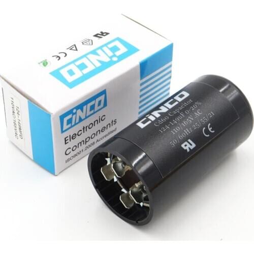 124-149uF CD60 Air Compressor Washing Machine Start Capacitor 110V 125V 165V 124-149 mfd uf mf Compressor 110VAC 125VAC