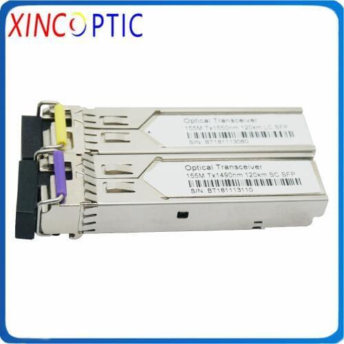 155Mbps 1490/1550nm 120KM SC LC SFP Bi-Directional Transceiver,155M WDM BIDI DDM SC/LC SFP Fiber Transceiver Module