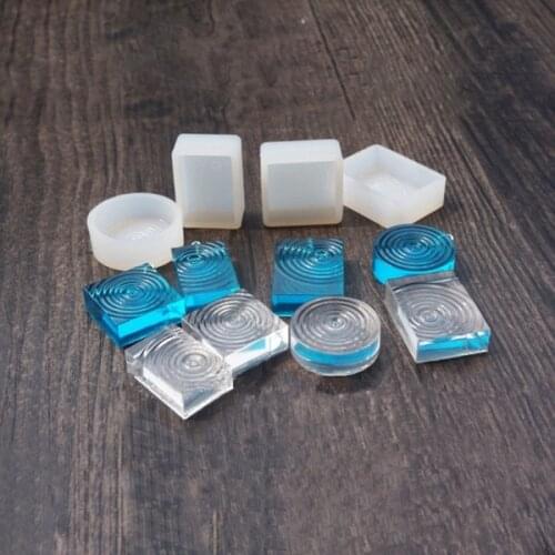 4style Spiral Shape Square Round Rectangular Silicone Mold Casting Mold Tools Silicone Resin Craft DIY Decoration Tool