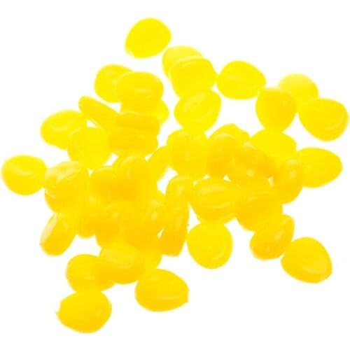 50Pcs Artificial Carp Bait Corn Grain Smell Soft Fishing Lure Tackle Accessories