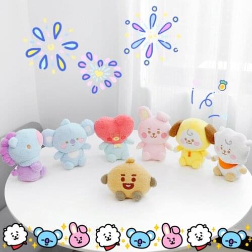 7 styles cartoon kpop star images cute stuffed doll anime stuffedtoys kawaii room decor Christmas gifts for fans and girls