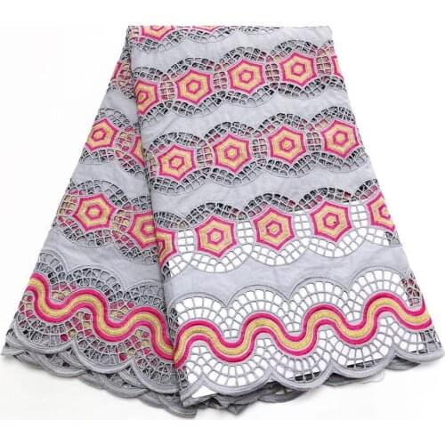 African lace fabric high quality lace 2020 swiss voile lace fabric embroidered cotton lace for wedding