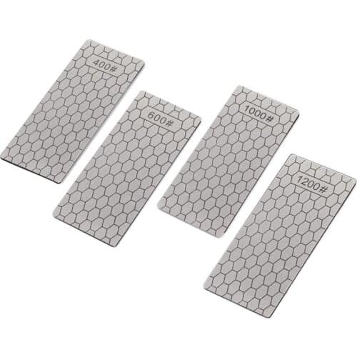 Diamond Sharpening Stone Knife sharpener 150*65*2.5mm Ultra-thin Honeycomb Surface Kitchen Grinding Tool Knife Whetstone