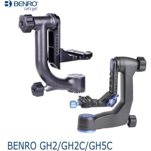 Benro GH5C GH2C Carbon Fiber Gimbal Head GH2 Aluminum Gimbal Heads For Telephoto Lens DSLR Camera Tripod