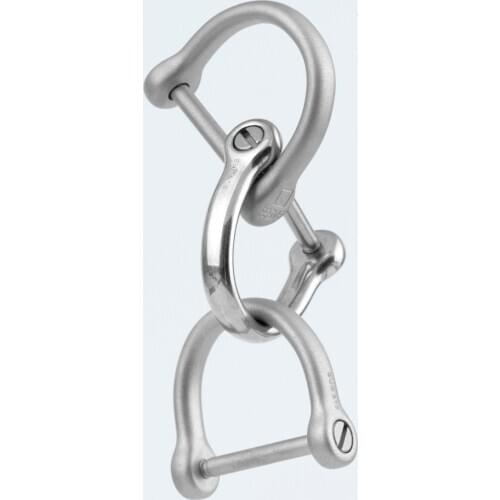 Stainless Steel Luxury Car Keychain Key Ring Matte Glossy Horseshoe Buckle Pendant Simple for Man Male Creativity Gift Wholesale