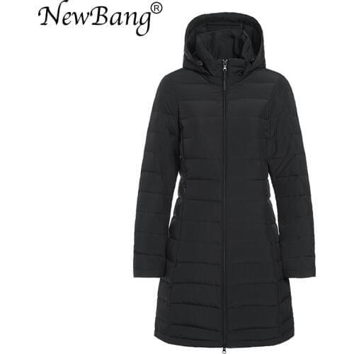 NewBang Brand Long Down Coat Female Thick Down Jacket For Women Feathers Coat Winter Windbreaker Warm Parka
