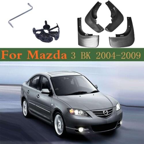 Car Mudflaps Fender Mud Guard Flap Splash Flaps Mudguards Accessories For Mazda 3 BK Sedan Saloon 2009 2008 2007 2006 2005 2004