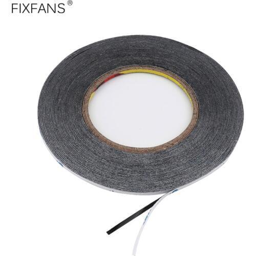 FIXFANS 3mm x 50m Black Ultra Thin Acrylic Double Sided Adhesive Sticker Glue Tape for Mobile Phone LCD Screen Repair Tools