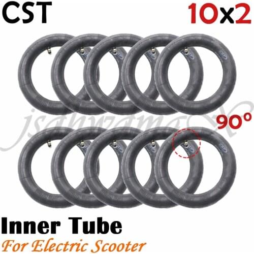 CST Electric Scooter 10 Inch Inner Tube Tire Tyre 10x2 90 degree for Xiaomi Mijia M365 Spin Bird 10Inch 10*2 Electric Skateboard