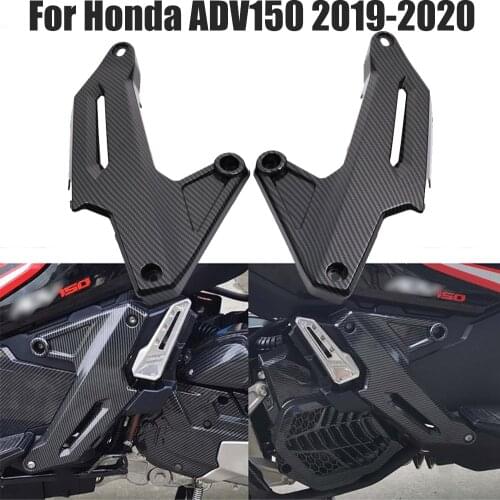 For Honda ADV150 ADV 150 2019-2020 Motorcycle Passenger Front Foot Guard Rear Footrests Foot pegs Front Side Plate Protector