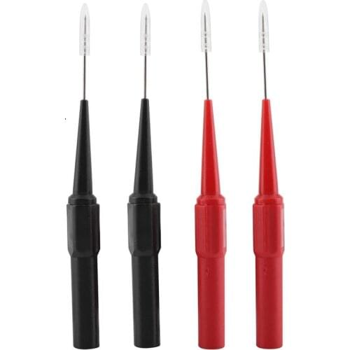 4Pcs Non-destructive Insulation Piercing Needle Multimeter Test Probes for Multimeter Small IC Pins LED Lamp Banana Plug 30V-60V