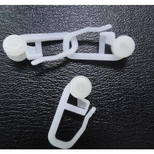 50 Pcs Bed Curtain Hook Accessories Curtain Hanging Ring Curtain Roll Universal Roller Blind Curtain Hooks with Ball Track