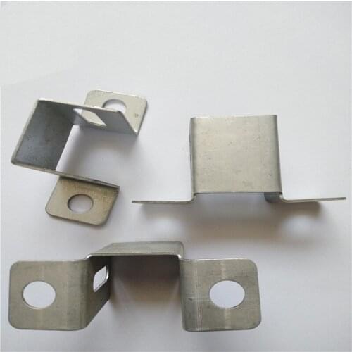 40mm Square Tube Long Strip Hole Zinc Steel Guardrail Iron Fence Fixing Base Connecting Fastener