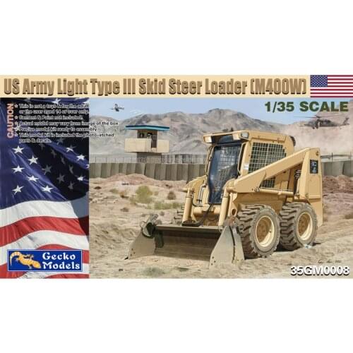 Gecko Models 35GM0008 1/35 US Light Type III Skid Steer Loader (M400W) - Scale Model Kit