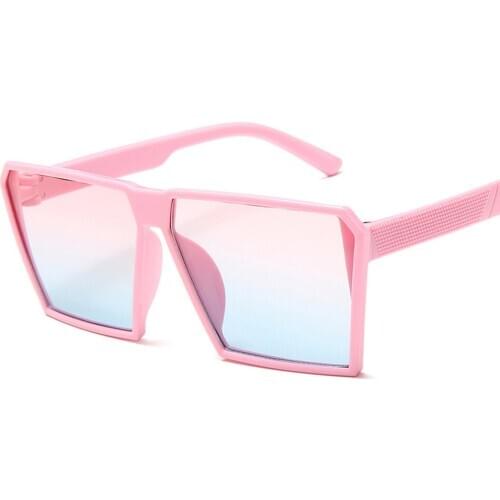 Fashion Cool Oversized Square Kids Sunglasses Boys Girls Outdoor Sport Gradient Lens Children Eyeglasses Oculos De Sol Infantil