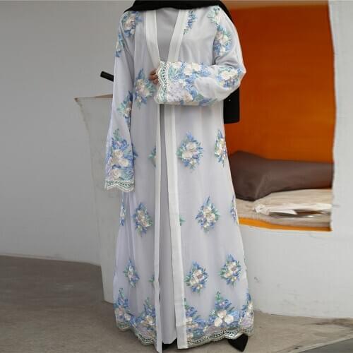 Muslim Women Dubai Ramadan Kimono Abaya Hijab Dress Caftan Turkish Islamic Clothing Kaftan Robe Musulman Bangladesh Abayas Islam