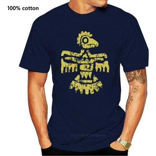 Mens T Shirt Golden Bird Aztec Mayan Inca Peru Machu Picchu Chile Ecuador Sm 3XL