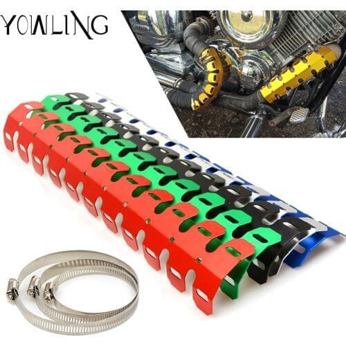 Off Road Dirt Pit Bike Motorcross Exhaust Muffler Pipe Heat Shield Protector Cover Guard For Beta 250 300 430 450 RR Husqvarna