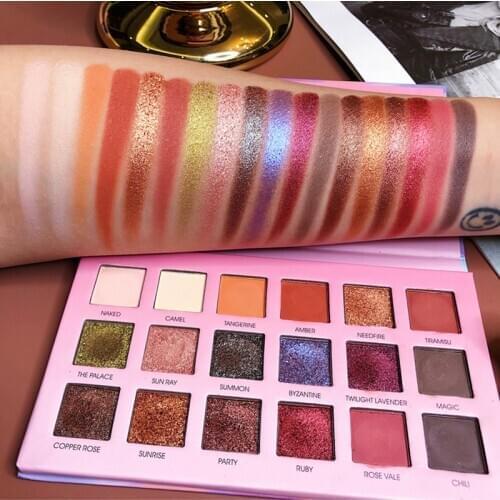 Multicolor Eyeshadow Palette Glitter Shimmer Diamond Sequins Dazzling Matte Repair Concealer Eyes Shadow Easy To Color TSLM1